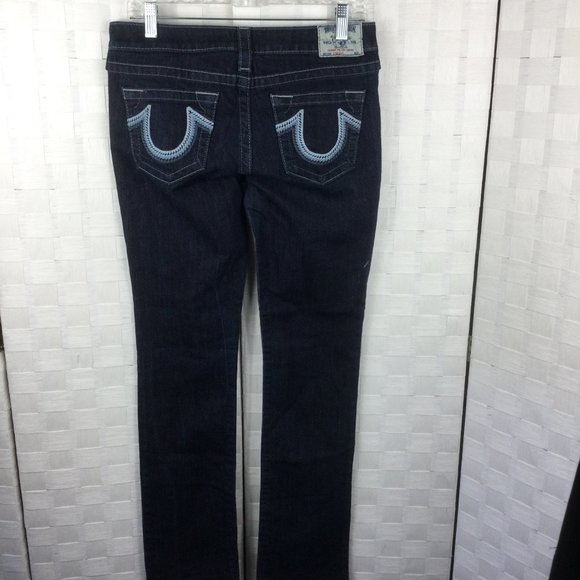True Religion Straight Leg Dark Wash Jeans, 29 - Picture 10 of 11
